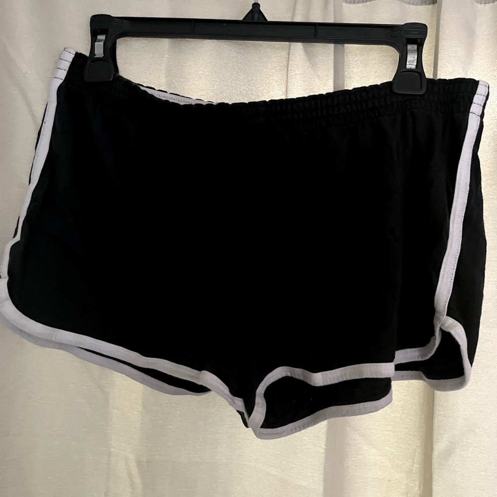 Soffe Athletic shorts black with white contrast
